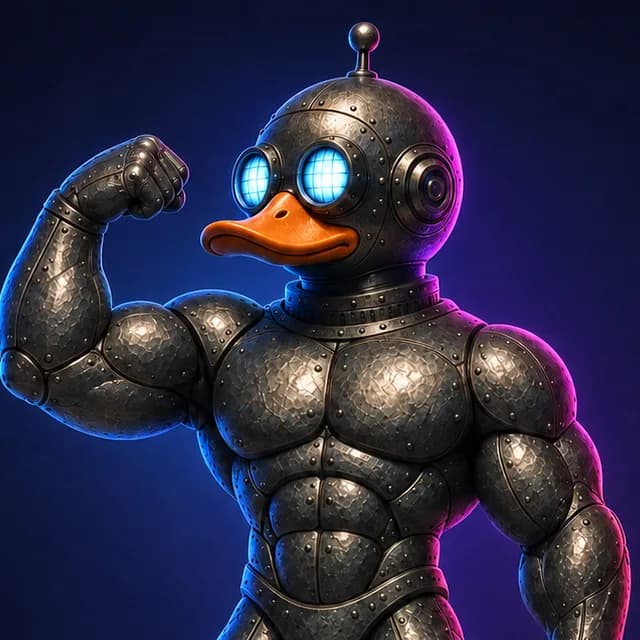 Muscular Günther figurine flexing one arm